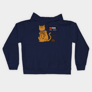 Cat with low Tank Kids Hoodie